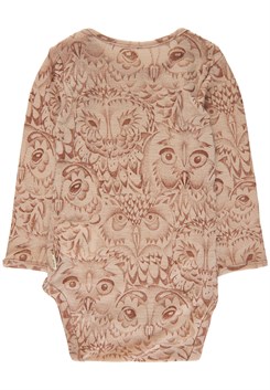 Soft Gallery Bob body, LIMITED AOP Owl wool - Cuban Sand